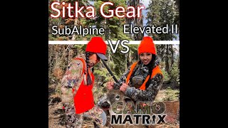 Compare Sitka SubAlpine Vs Sitka Elevated II hunting camo with my new simulated deer vision [upl. by Alonzo854]