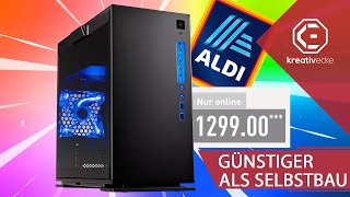 WIEDER GÜNSTIGER ALS SELBST BAUEN Der NEUE 1300 EURO ALDI GAMING PC KreativeFragen 139 [upl. by Eastman316]