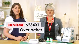 Janome 6234XL Overlocker Overview [upl. by Mastic]