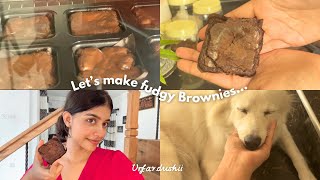 Brownies හැදුවා🤎  Let’s make fudgy Brownies 👩🏻‍🍳Urfavdushii  vlog brownies trending [upl. by Luapsemaj]