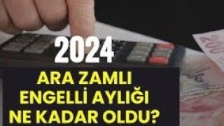 ENGELLİ AYLIĞI EVDE BAKIM MAAŞI YAŞLI AYLIĞI 2024 TEMMUZ ZAMMI [upl. by Ocihc]