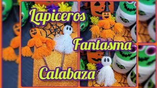 2 ideas para decorar lapiceros en Halloween 🎃 halloween [upl. by Barde109]