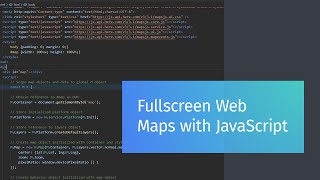 Quickly Create a Fullscreen Web Map with Javascript and the HERE Maps API [upl. by Sanferd900]