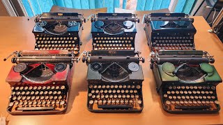 Royal P and O Model Typewriters Comparison [upl. by Preston]