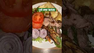 Left over turkey for breakfast leftoverricerecipe xmasfood [upl. by Nady]