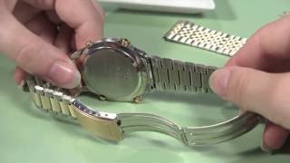 How to Change a Metal Watch Band without Holes in the Case [upl. by Yaluz]