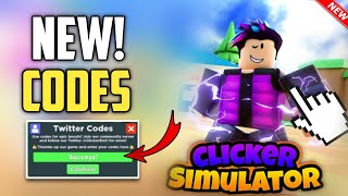 ⚠️New Upd⚠️ ALL NEW CODES FOR CLICKER SIMULATOR 2024  ROBLOX CLICKER SIMULATOR CODES 2024 [upl. by Llerrac]