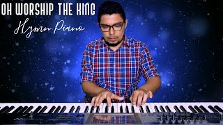 O Worship the King Piano Instrumental lyrics [upl. by Jaimie]