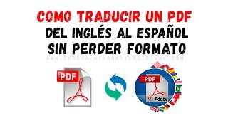 Como TRADUCIR un PDF de INGLES A ESPAÑOL en WORD FÁCIL Y RÁPIDO [upl. by Itnahsa]