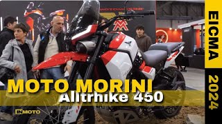 Moto Morini la Alltrhike 450 punta sulladventouring EICMA 2024 [upl. by Oiludbo953]