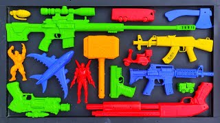 Membersihkan Nerf Ak47 Assault Rifle Shotgun Sniper Rifle Glock Pistol M16 Nerf gun Eps 107 [upl. by Adelheid]