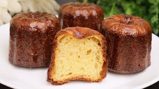 CANNELÉS BORDELAIS  Crispy and melting French dessert recipe easy legendary Dessert no alcohol [upl. by Ecad720]