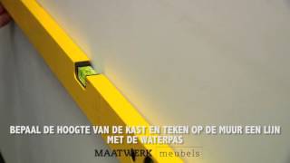 instructie film montage tv kast aan de muur [upl. by Attelrahs]