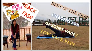 Best Stretches amp Exercises For Sacroiliitis  Self Treatment Of SI Joint Pain  HINDI  Dr Maam [upl. by Ahsasal]