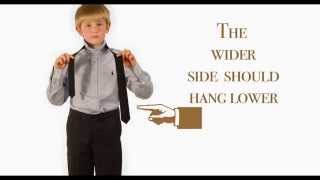 How to Tie a Tie  Childrensalon [upl. by Ayekel852]