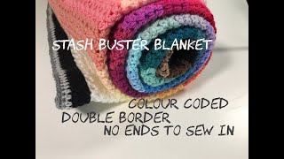 Ophelia Talks CROCHET Vstitch STASH BUSTER update [upl. by Abagail998]