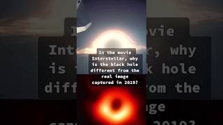 Black Hole Interstellar Movie vs Real Image [upl. by Alby14]