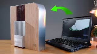 Transform a laptop into a stunning desktop media PC for CHEAP [upl. by Dixie]