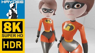 Elastigirl Mod  Haydee  The Gallery Gameplay No Commentary 8K HDR [upl. by Burlie]