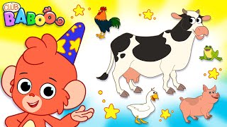 Club Baboo  Animal sounds and names  Learn the ABC with Baboo [upl. by Aneerbas]