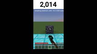 Breaking Bedrock until i hit 3000 subscriber [upl. by Meerek]