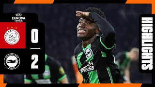 UEL Highlights Ajax 0 Brighton 2 [upl. by Ayiotal]