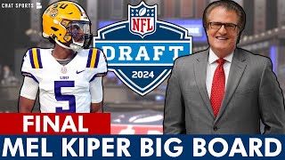 Mel Kiper’s 2024 NFL Draft Big Board FINAL Top 32 Prospect Rankings [upl. by Hasheem934]