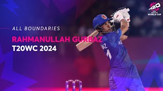 Every Rahmanullah Gurbaz boundary  T20WC 2024 [upl. by Anoyi]