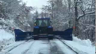 Snow plowing in Alps Northern Italy [upl. by Hogg]