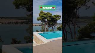 Croatia Novigrad🇭🇷 croatia vacation pool sea music love 80smusic song enjoying [upl. by Ayaladnot]