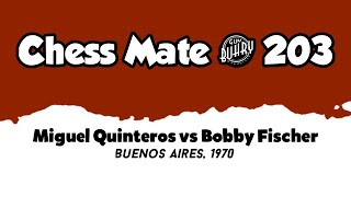 Miguel Quinteros vs Bobby Fischer • Buenos Aires 1970 [upl. by Yttel]