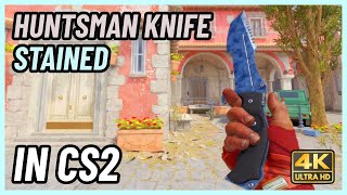 ★ CS2 Huntsman Knife Stained  CS2 Knife InGame Showcase 4K [upl. by Hachmann]