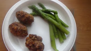 Making Mini Meatloaf With Asparagus [upl. by Justino207]