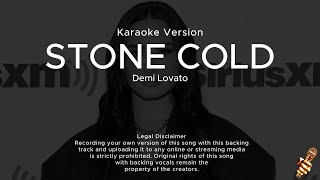 Stone Cold  Demi Lovato Karaoke Version [upl. by Guevara669]