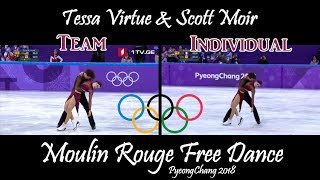 Tessa Virtue amp Scott Moir  Moulin Rouge Team amp Individual Events  PyeongChang 2018 [upl. by Lukasz]