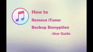 iSumsoft iPhone Passcode Refixer Guide  How to Remove iTunes Backup Encryption [upl. by Eneja]