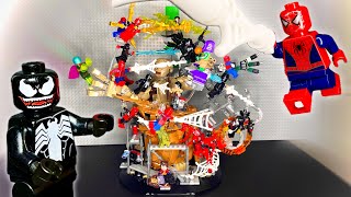 I Added More LEGO SpiderMan Variants amp Villains Minifigures on the No Way Home Final Battle [upl. by Tadio]