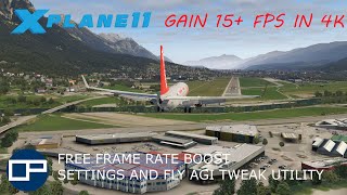 Boost your FPS in Xplane for free  Settings and FlyAgi Tweak Utility overview  4K resolution [upl. by Trilly]