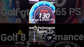 Neuer Golf 85 GTi 265 PS vs Golf 8 Gti Performance 245 PS [upl. by Wieche]