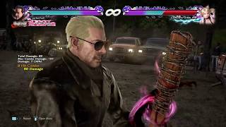 TEKKEN™7 Negan 10Hit Combo 101 Damage [upl. by Ahsiekel373]