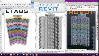 Export Etabs model to Robot Structural Analysis [upl. by Akinek346]