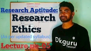 Research Ethics Research Aptitude in hindi Research Ethics for ugc net [upl. by Thor]