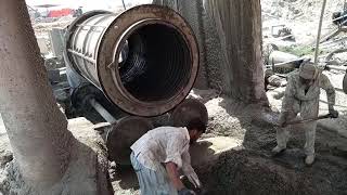 Manufacturing of RCC pipes by Spinning Method  Centrifugal Method  SpunCast Concrete Pipes [upl. by Tressia307]