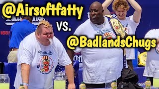 full NATHAN’s LEMONADE CHUG World Record  Eric Badlands Booker [upl. by Irek]