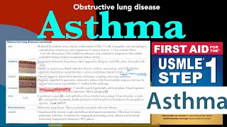 Obstructive lung disease Asthma in HindiUrdu by first aid for USMLE step 1 [upl. by Anagnos19]