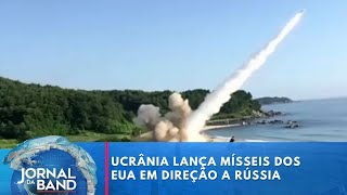 Ucrânia lança mísseis dos EUA em direção a Rússia  Jornal da Band [upl. by Brynn718]