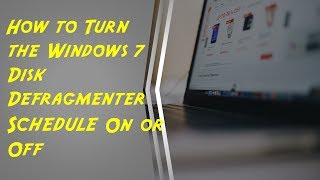 Disk Defragmenter Windows 7  How To Turn Off or On Scheduler Defragment [upl. by Roinuj]