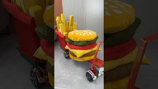 NATASHAs brother made french fry and burger design car 🚘 shorts usa [upl. by Llehsal383]