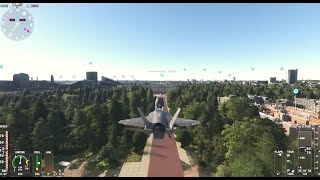 【MSFS・ワールドアップデート17】3D化でリアルになったロンドン上空をF35Bで飛行！ [upl. by Meingolda]