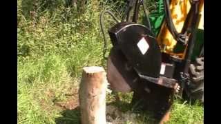 Kanga  Stump Grinder Attachment [upl. by Inhoj]